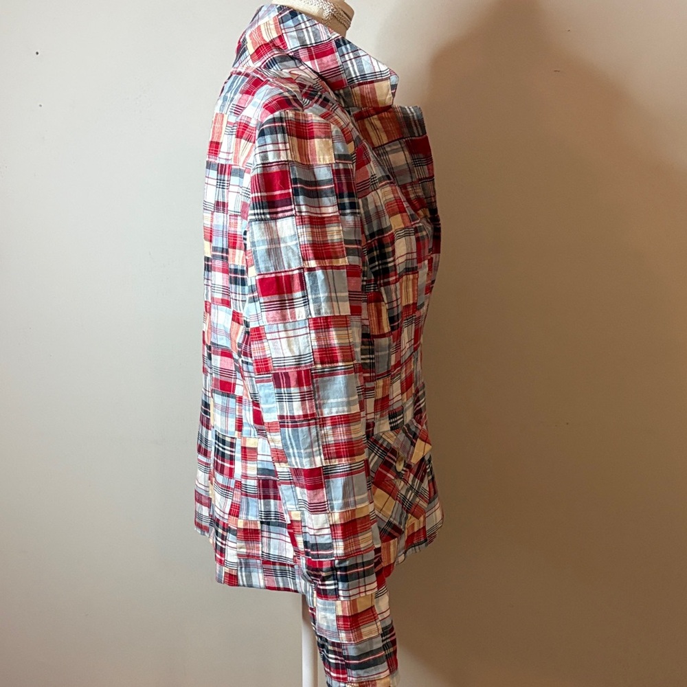 Pendleton Plaid Patchwork Cotton Blend Jacket - R… - image 7